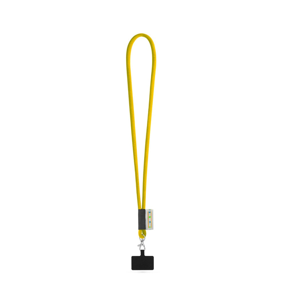 GOSPORT promotional lanyard in 310 - yellow with custom logo branding