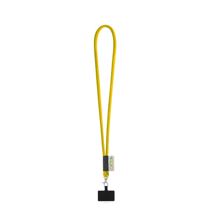 GOSPORT promotional lanyard in 310 - yellow with custom logo branding