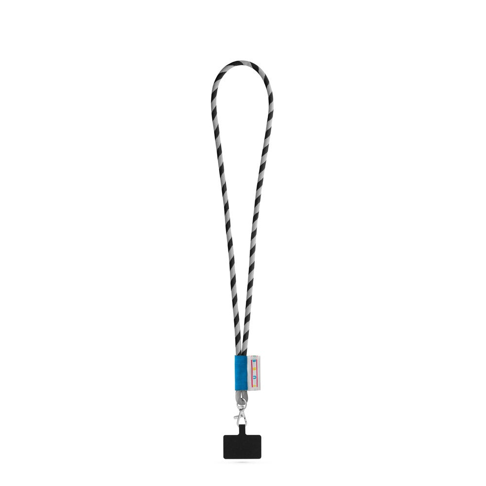 GOSPORT promotional lanyard in black/grey with custom logo branding