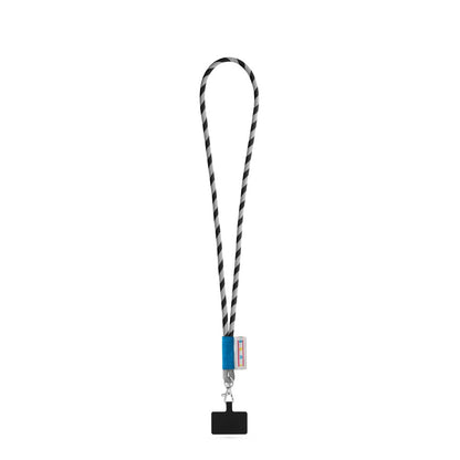 GOSPORT promotional lanyard in black/grey with custom logo branding