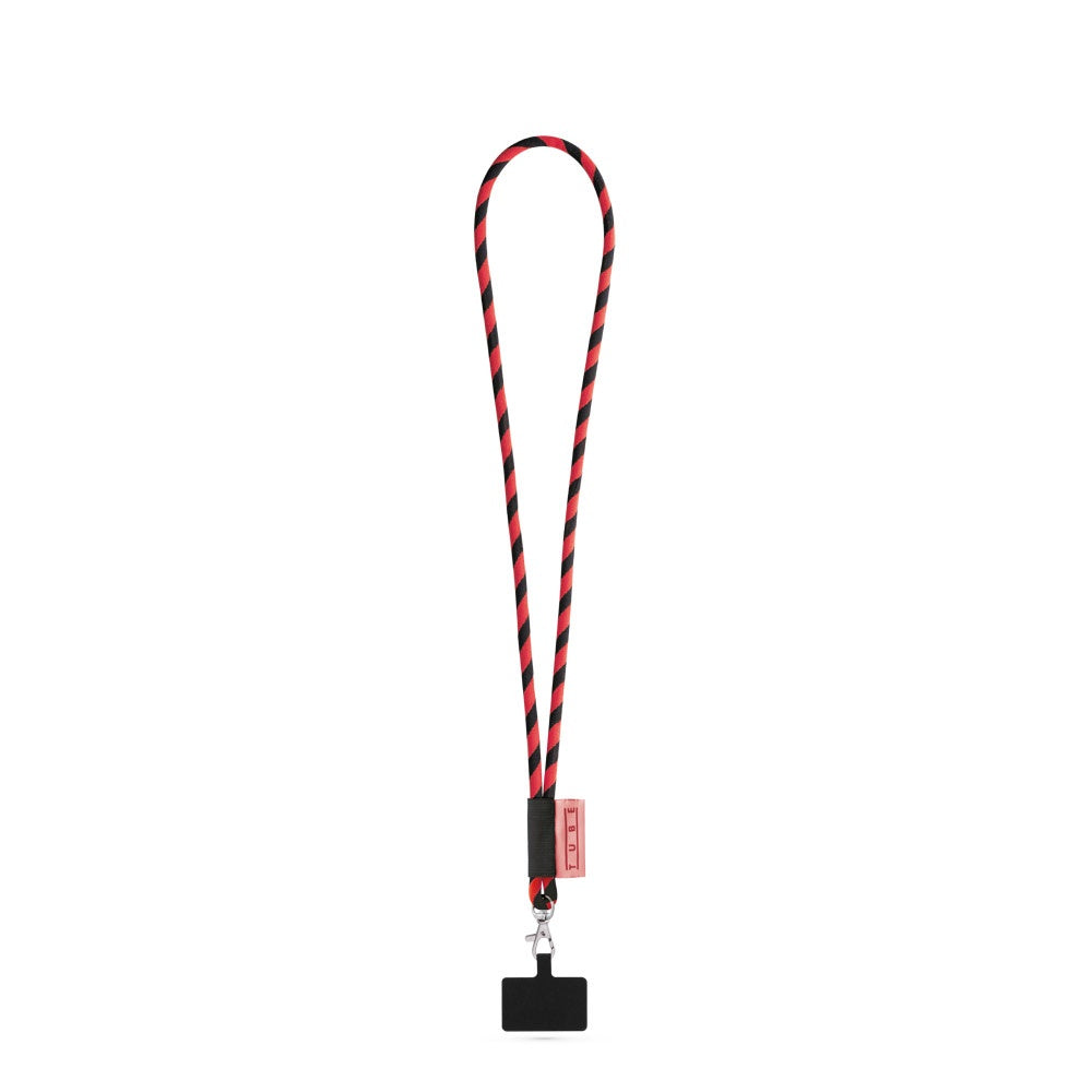 GOSPORT promotional lanyard in black/red with custom logo branding