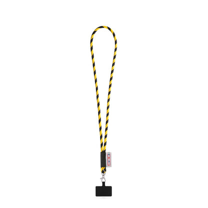 GOSPORT promotional lanyard in black/yellow with custom logo branding
