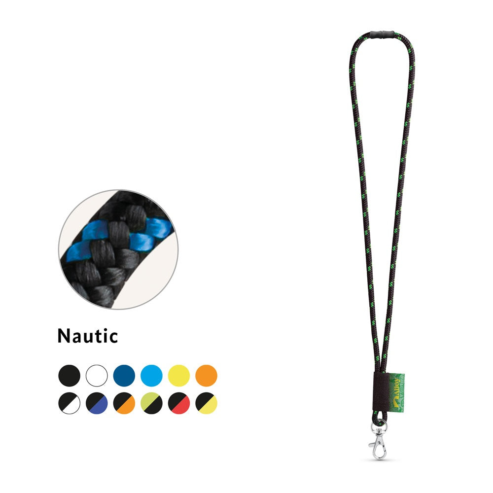 MANSFIELD promotional lanyard (complete set view) with custom logo branding