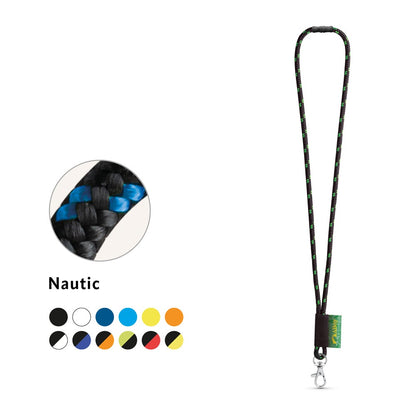 MANSFIELD promotional lanyard (complete set view) with custom logo branding