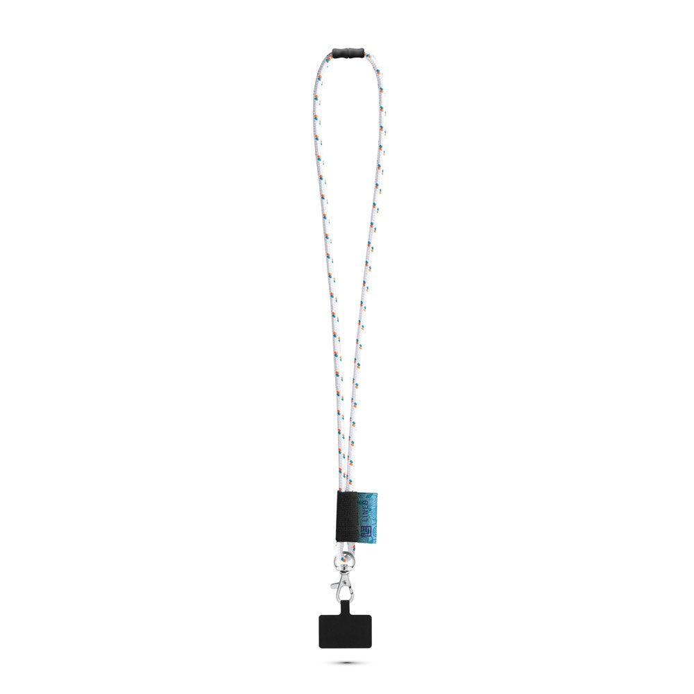 STAFFORD promotional lanyard in 301 - white with custom logo branding