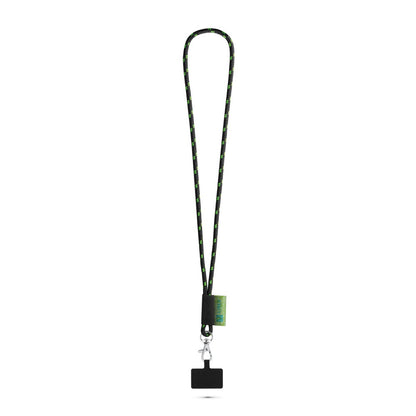 STAFFORD promotional lanyard in black/green with custom logo branding