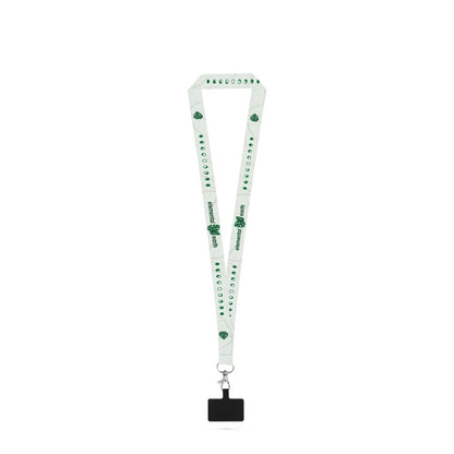EPSOM promotional lanyard in 301 - white with custom logo branding