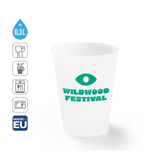 KANE S promotional travel cup (complete set view) with custom logo branding