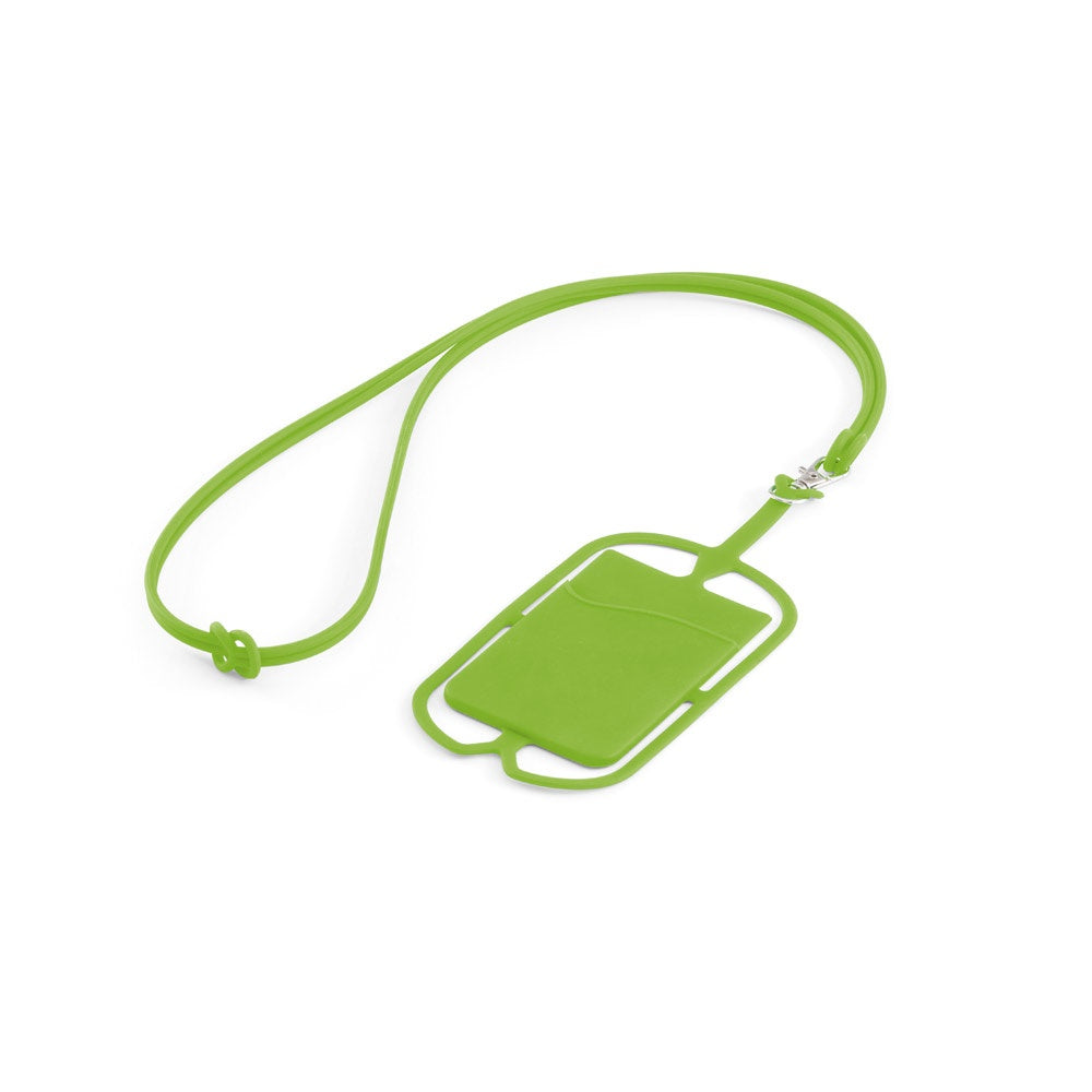 NICOLAUS promotional lanyard in light green with custom logo branding