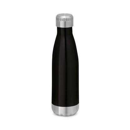 SHOW promotional thermal bottle in black with custom logo branding