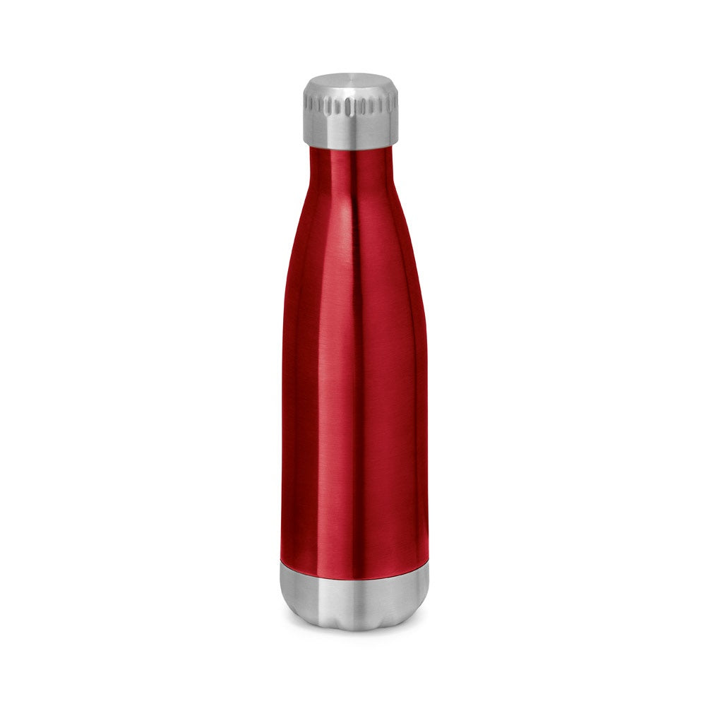 SHOW promotional thermal bottle in red with custom logo branding