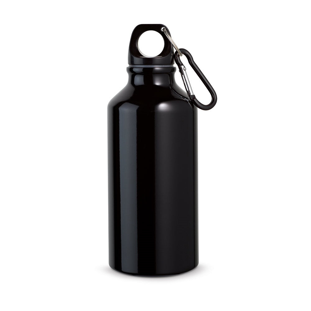 LANDSCAPE S promotional bottle in black with custom logo branding