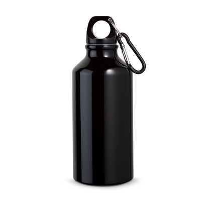 LANDSCAPE S promotional bottle in black with custom logo branding