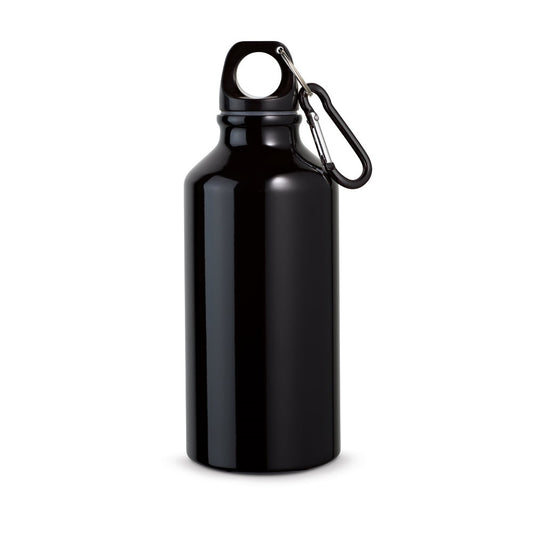 LANDSCAPE S promotional bottle in black with custom logo branding