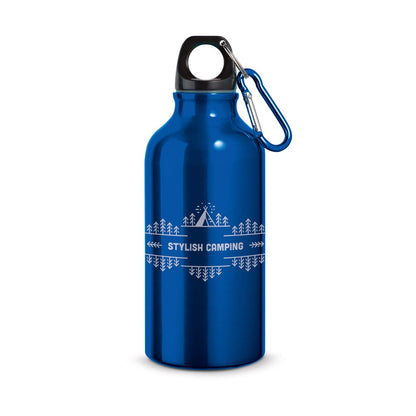 LANDSCAPE S promotional bottle in royal blue with custom logo branding