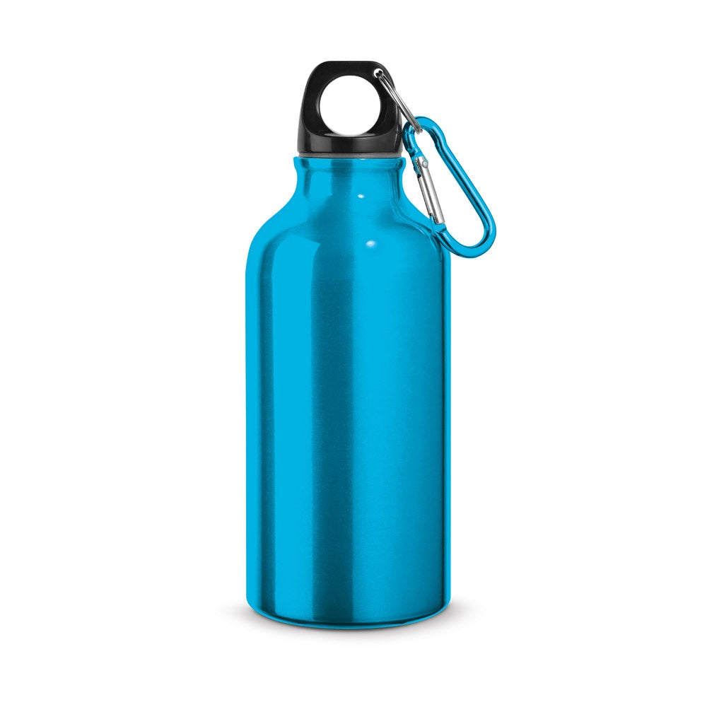LANDSCAPE S promotional bottle in light blue with custom logo branding