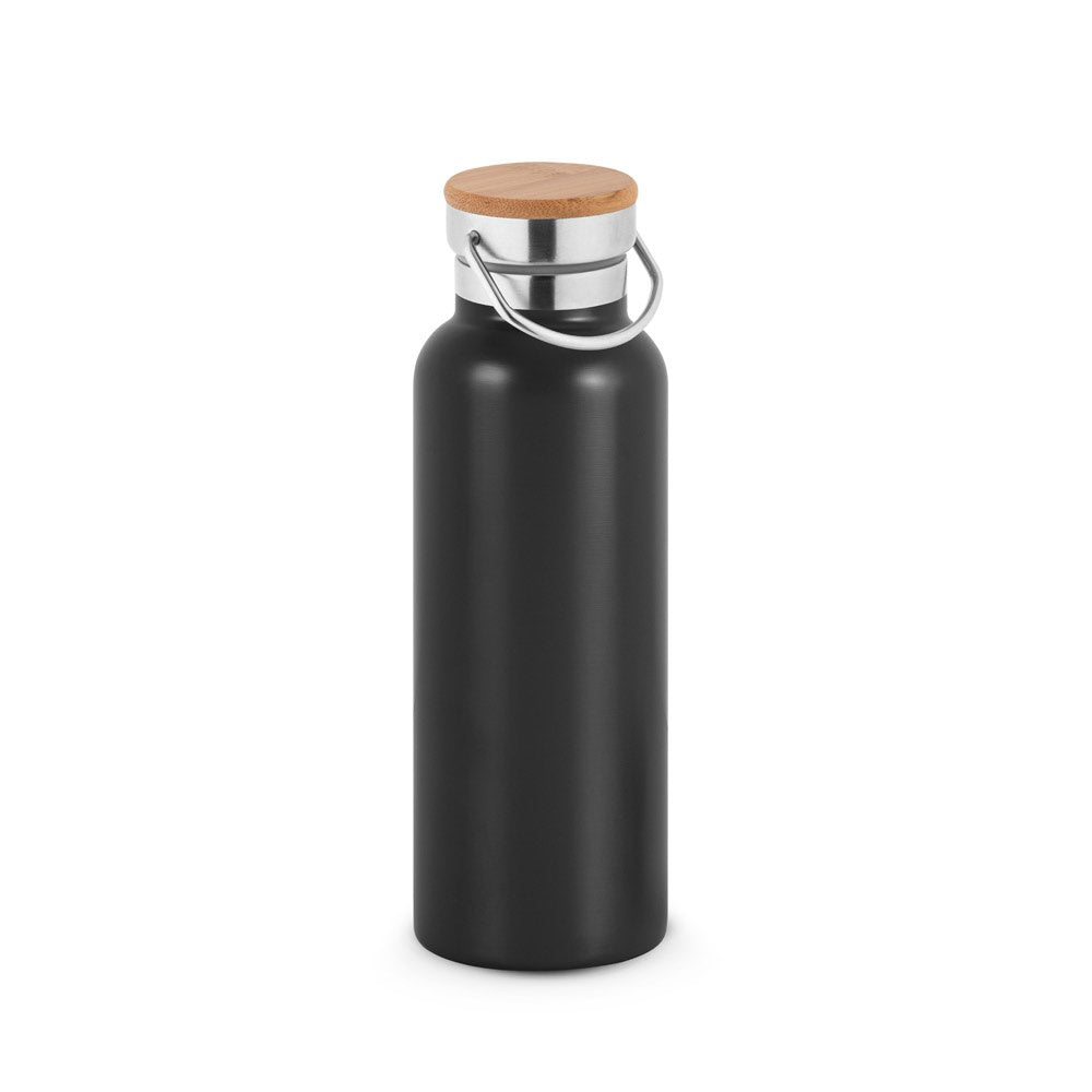 RAGNAR promotional thermal bottle in black with custom logo branding