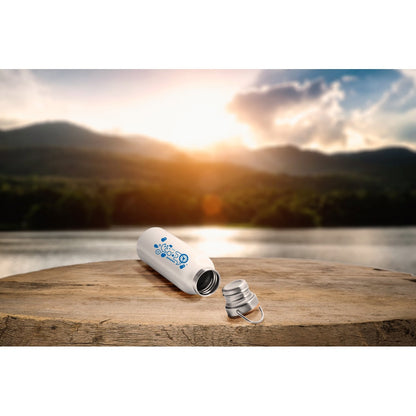 RAGNAR promotional thermal bottle in white with custom logo branding