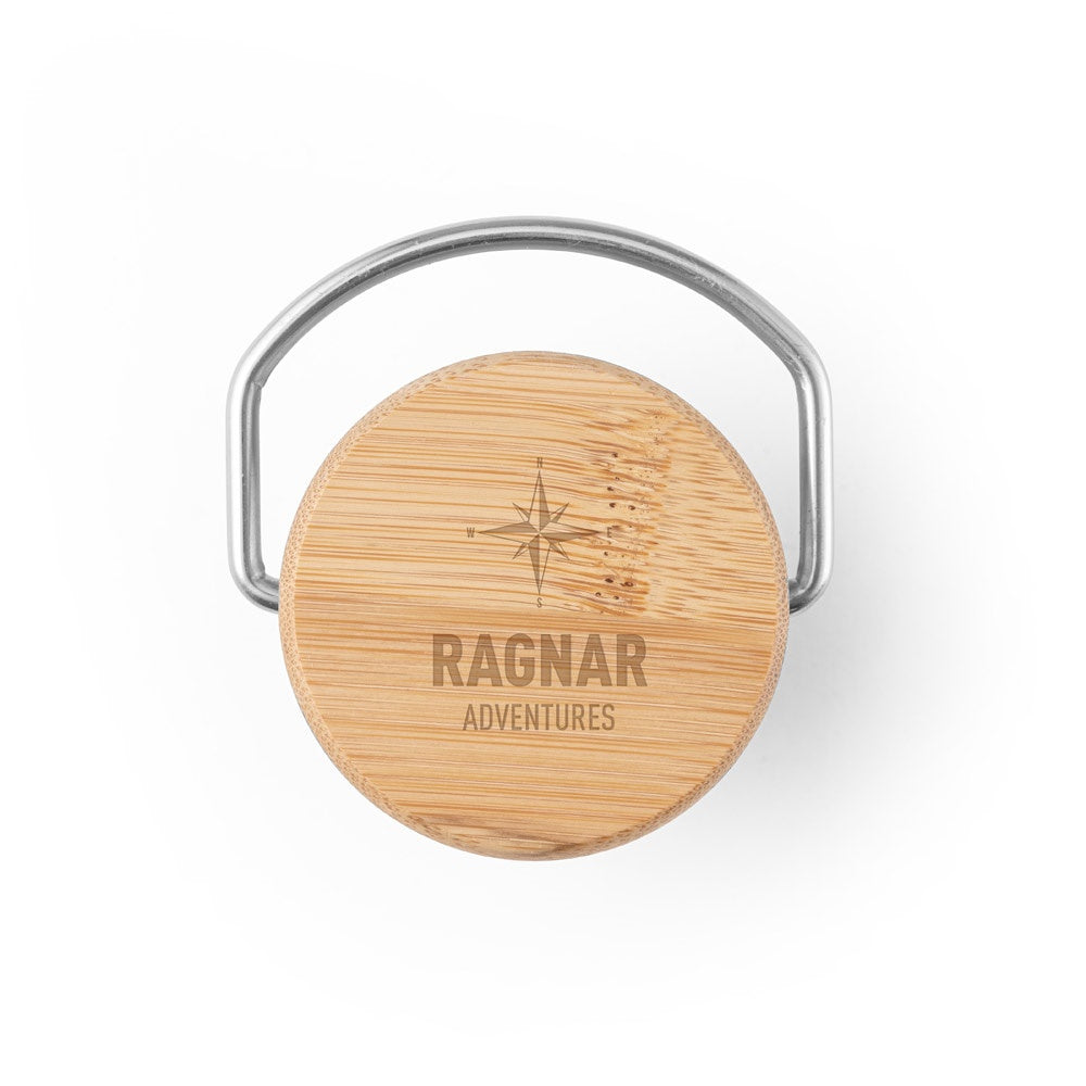 RAGNAR promotional thermal bottle in white with custom logo branding
