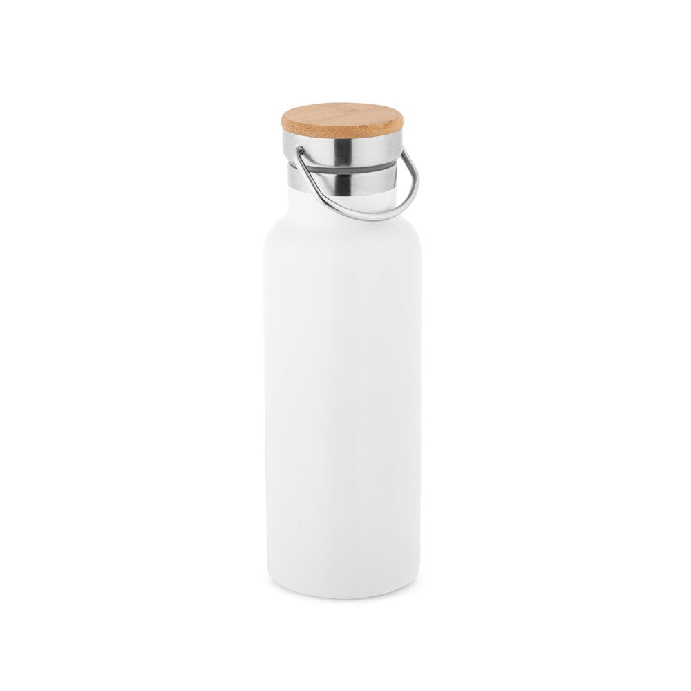 RAGNAR promotional thermal bottle in white with custom logo branding