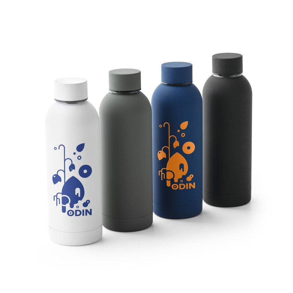 ODIN promotional thermal bottle with custom logo branding