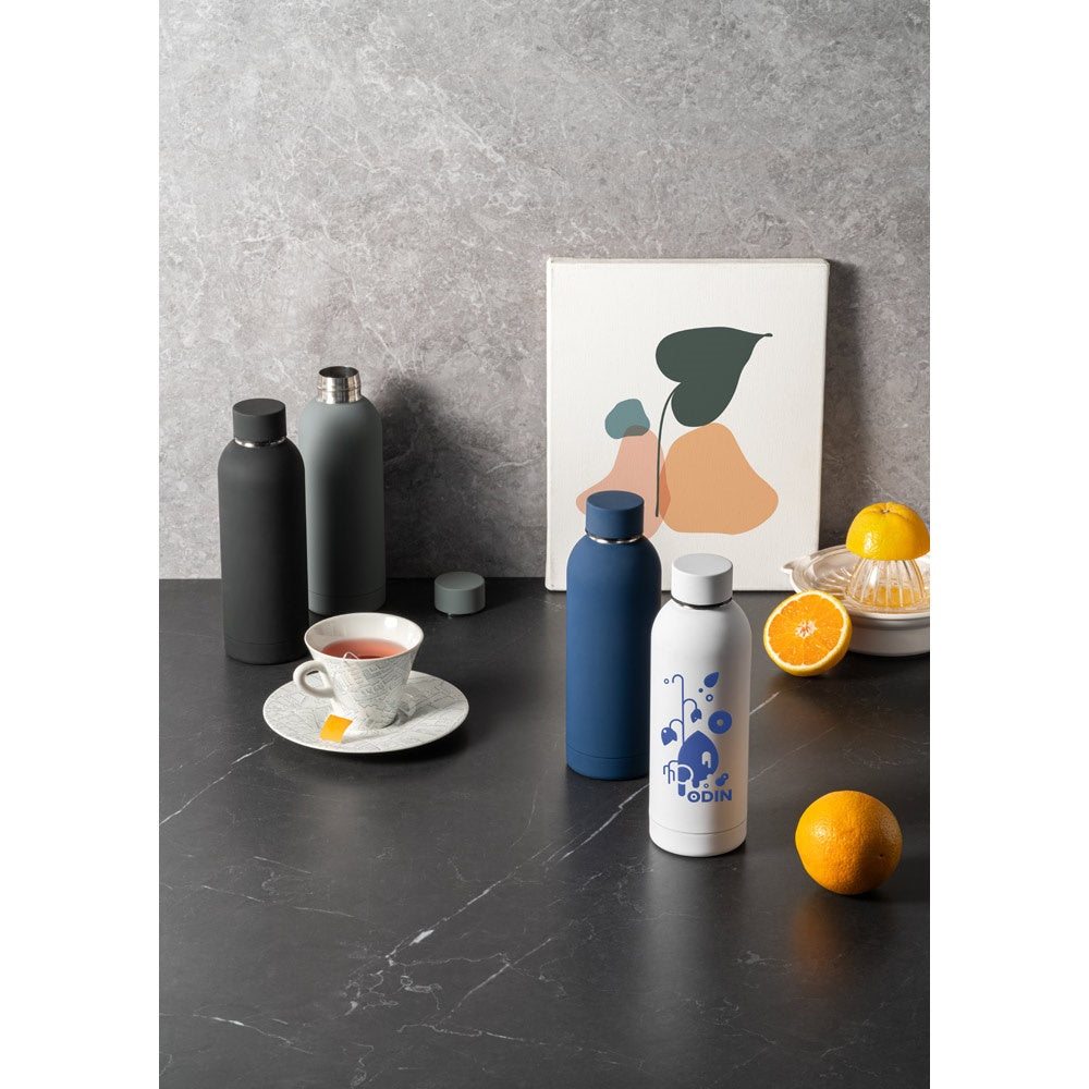 ODIN promotional thermal bottle with custom logo branding