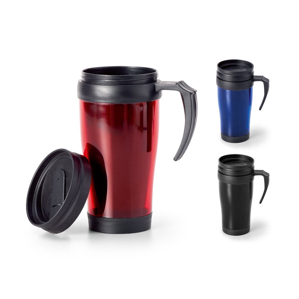 LIVE promotional mug (complete set view) with custom logo branding