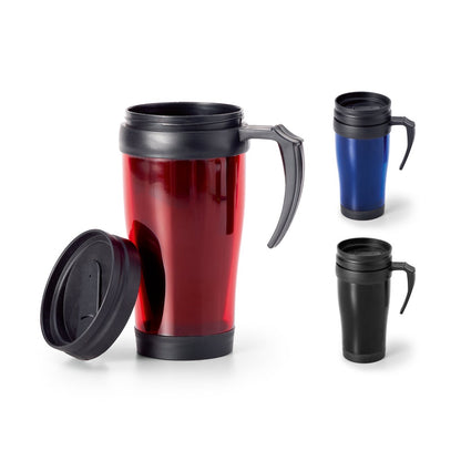 LIVE promotional mug (complete set view) with custom logo branding