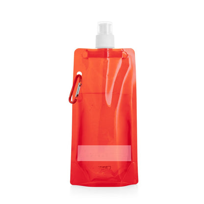 KWILL promotional bottle in red (detail view) with custom logo branding