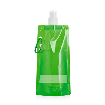 KWILL promotional bottle in green (detail view) with custom logo branding