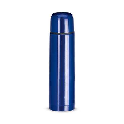 LUKA promotional thermal bottle in blue with custom logo branding