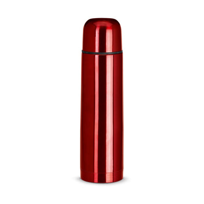 LUKA promotional thermal bottle in red with custom logo branding
