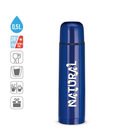 LUKA promotional thermal bottle (complete set view) with custom logo branding
