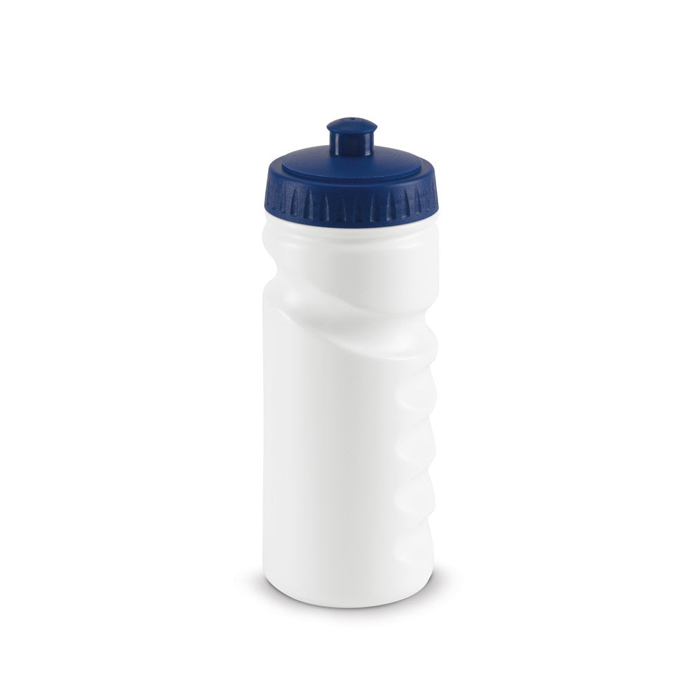 LOWRY promotional bottle in blue with custom logo branding
