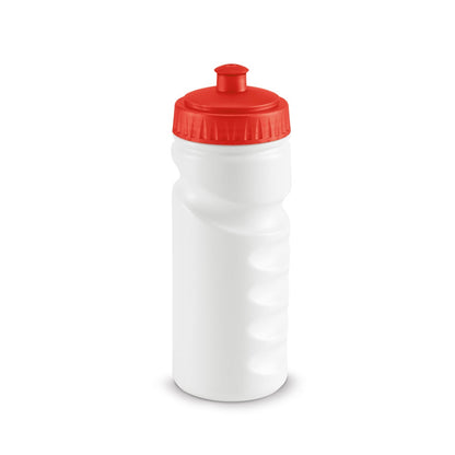 LOWRY promotional bottle in red with custom logo branding