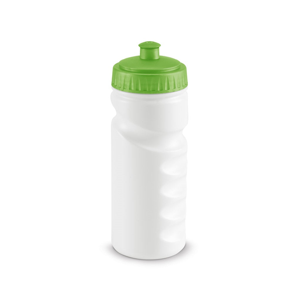 LOWRY promotional bottle in light green with custom logo branding