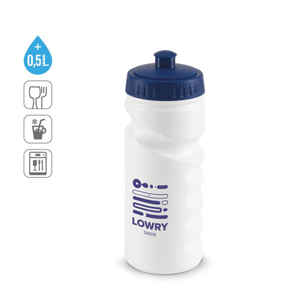 LOWRY promotional bottle (complete set view) with custom logo branding