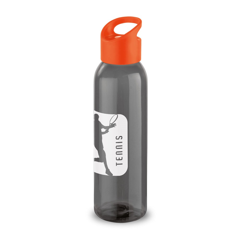 PORTIS promotional bottle in orange with custom logo branding