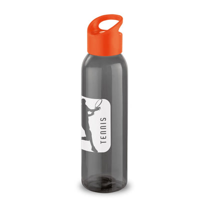PORTIS promotional bottle in orange with custom logo branding