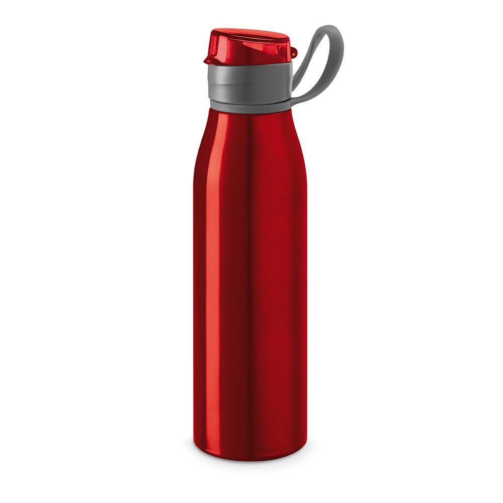 KORVER promotional bottle in red with custom logo branding