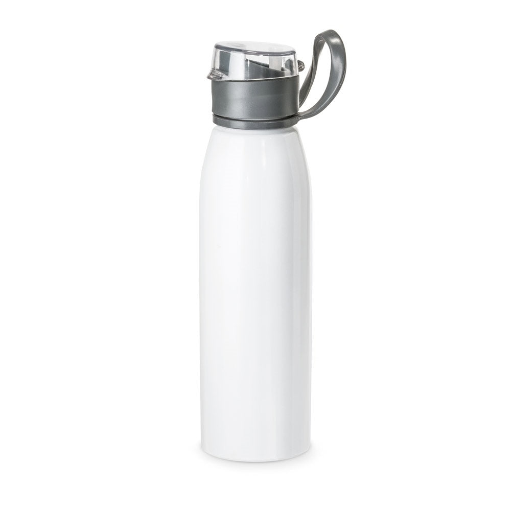 KORVER promotional bottle in white with custom logo branding