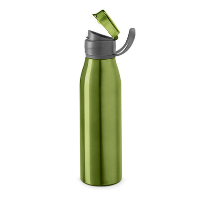 KORVER promotional bottle in light green (detail view) with custom logo branding