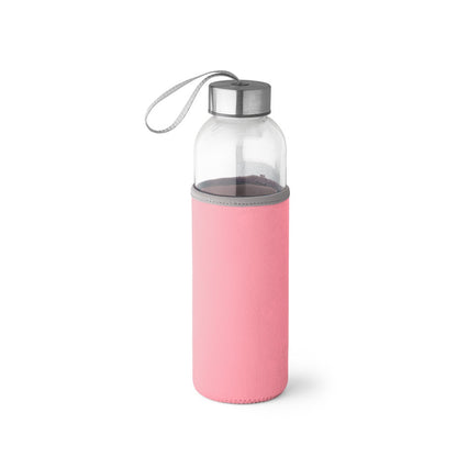 RAISE promotional bottle in light pink with custom logo branding