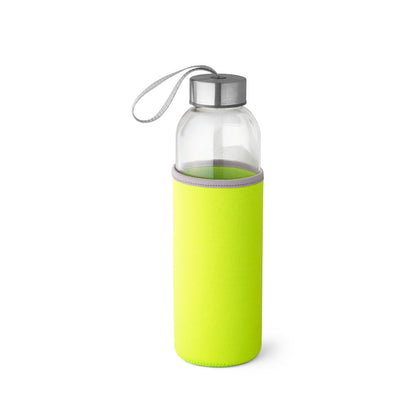 RAISE promotional bottle in light green with custom logo branding
