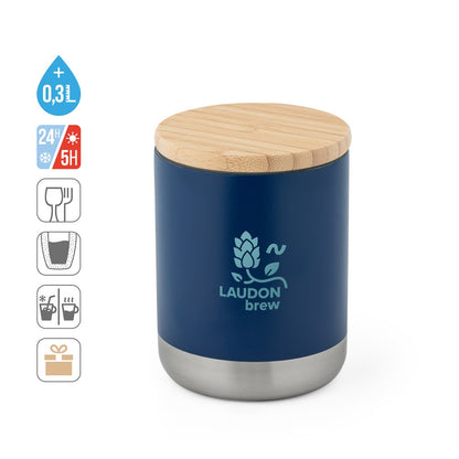 NORRE TUMBLER promotional travel cup (complete set view) with custom logo branding