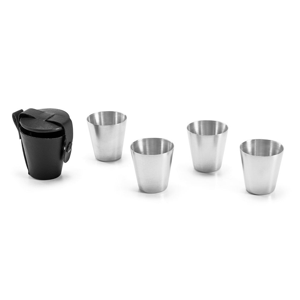 HIMALAYAS promotional travel cup in silver with custom logo branding
