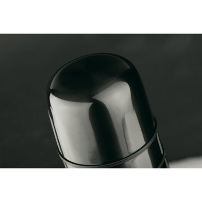 HEAT promotional thermal bottle in gun metal with custom logo branding