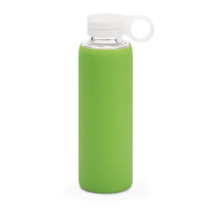 DHABI promotional bottle in light green with custom logo branding