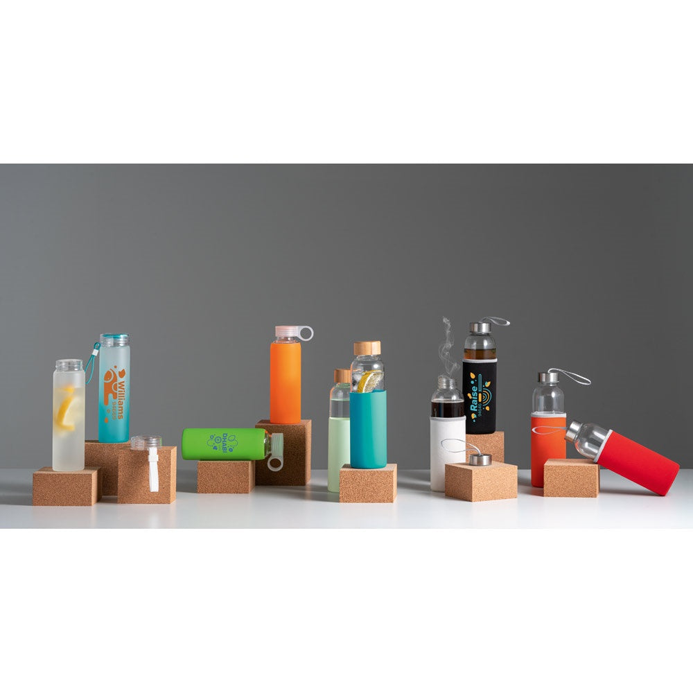 DHABI promotional bottle with custom logo branding