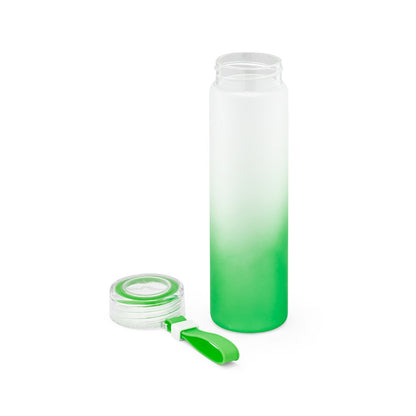 WILLIAMS promotional thermal bottle in green (detail view) with custom logo branding